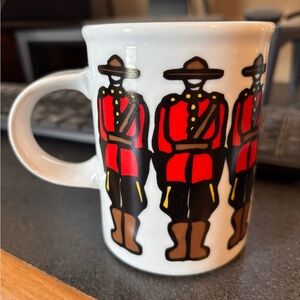 Marc Tetro RCMP Canadian Mounted Police Mountie Mug Tea Cup Danesco Canada Vtg